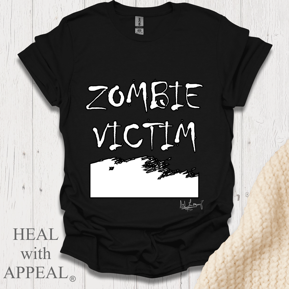 Zombie Victim V2 Tshirt - Black