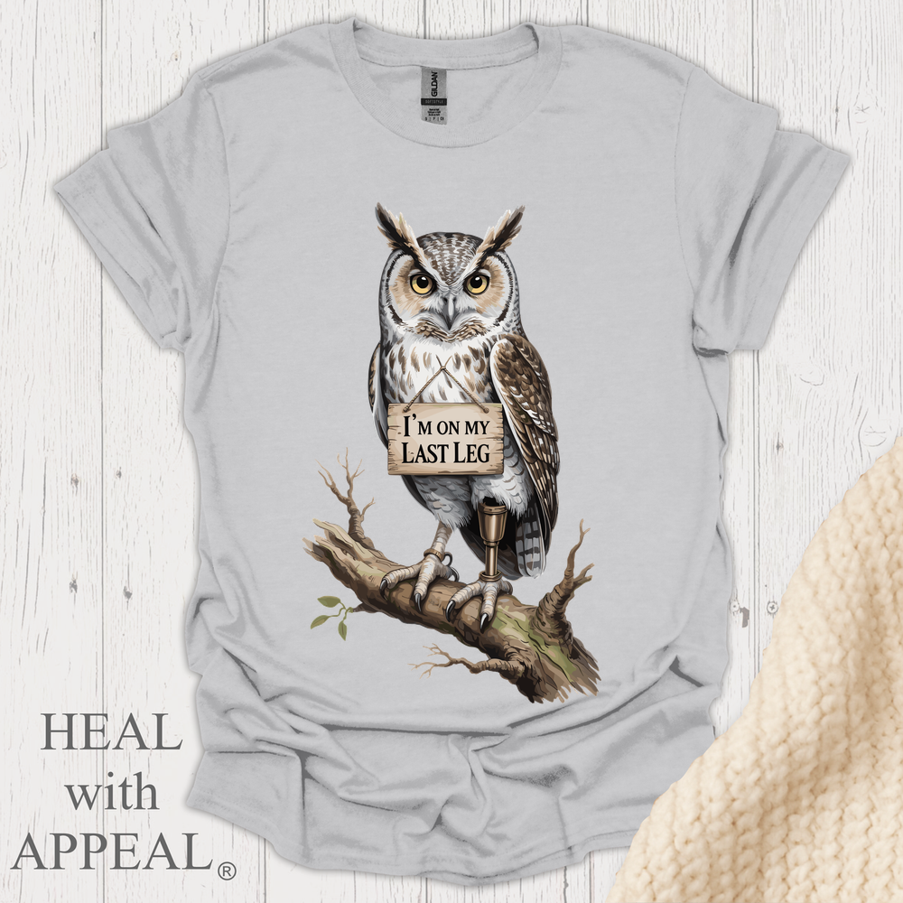 Owl Tee - Ice Grey