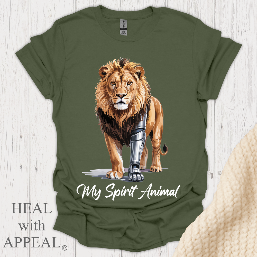Lion Tee - Military Green