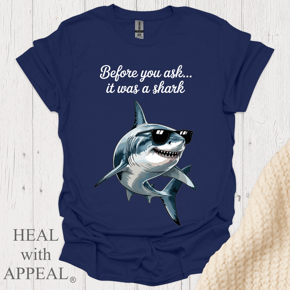 Shark Tee V1b - Navy
