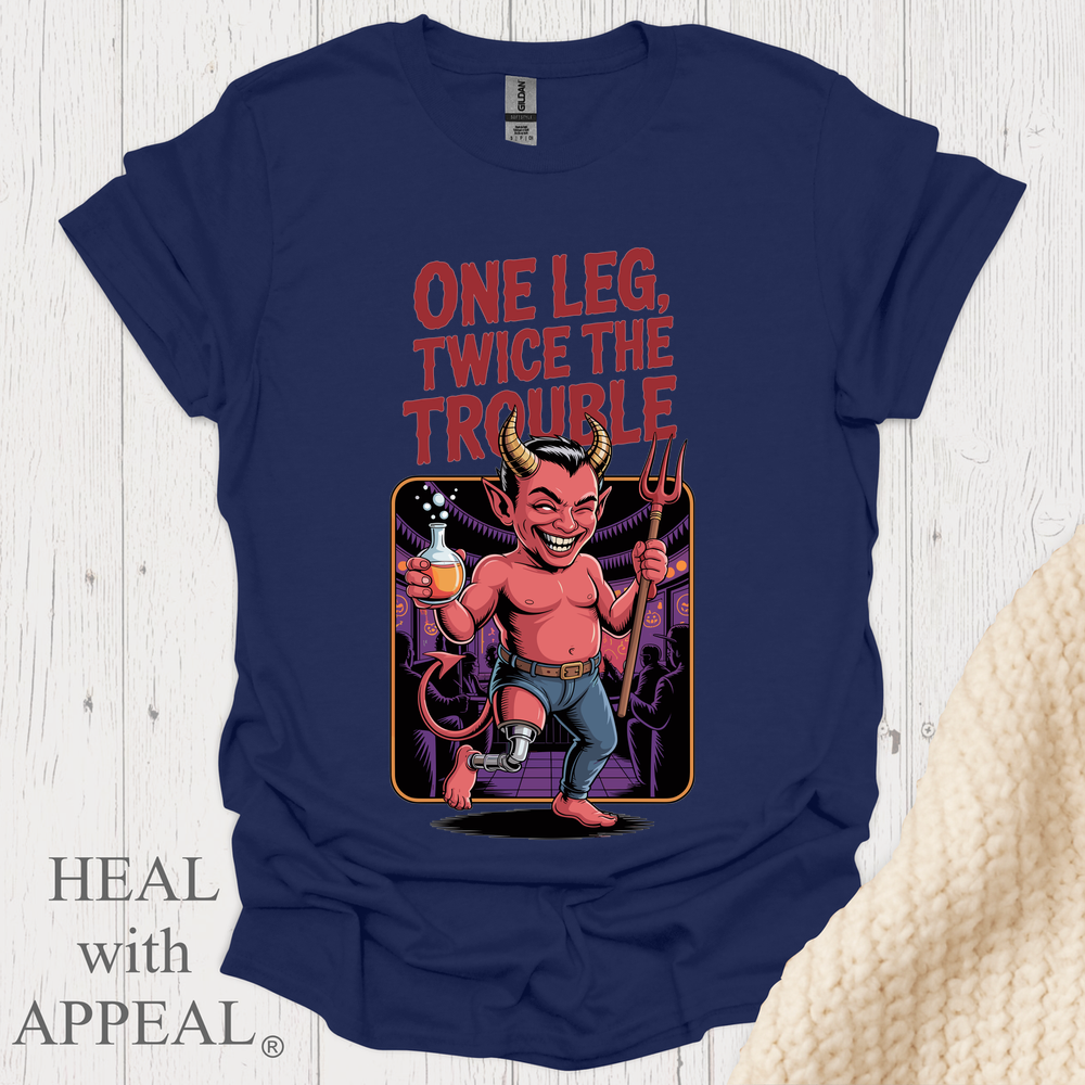One Leg Twice The Trouble V1 - Navy
