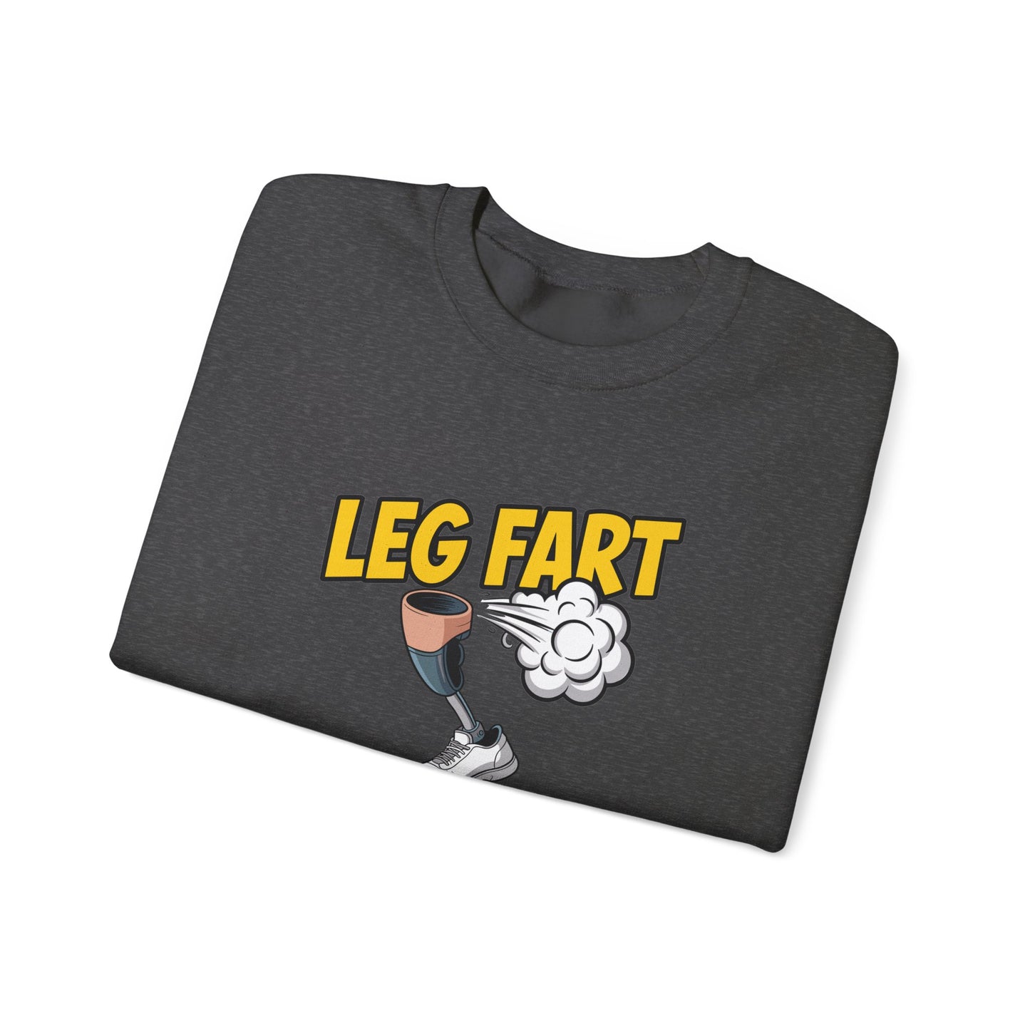Prosthetic Leg Fart Scoreboard sweatshirt | Funny Amputee Novelty Crewneck
