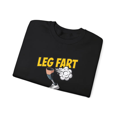 Prosthetic Leg Fart Scoreboard sweatshirt | Funny Amputee Novelty Crewneck