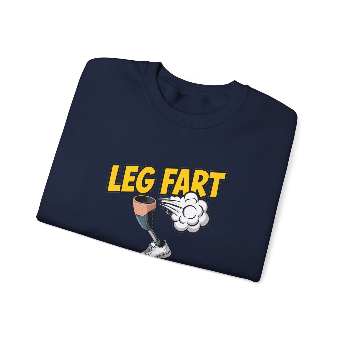 Prosthetic Leg Fart Scoreboard sweatshirt | Funny Amputee Novelty Crewneck