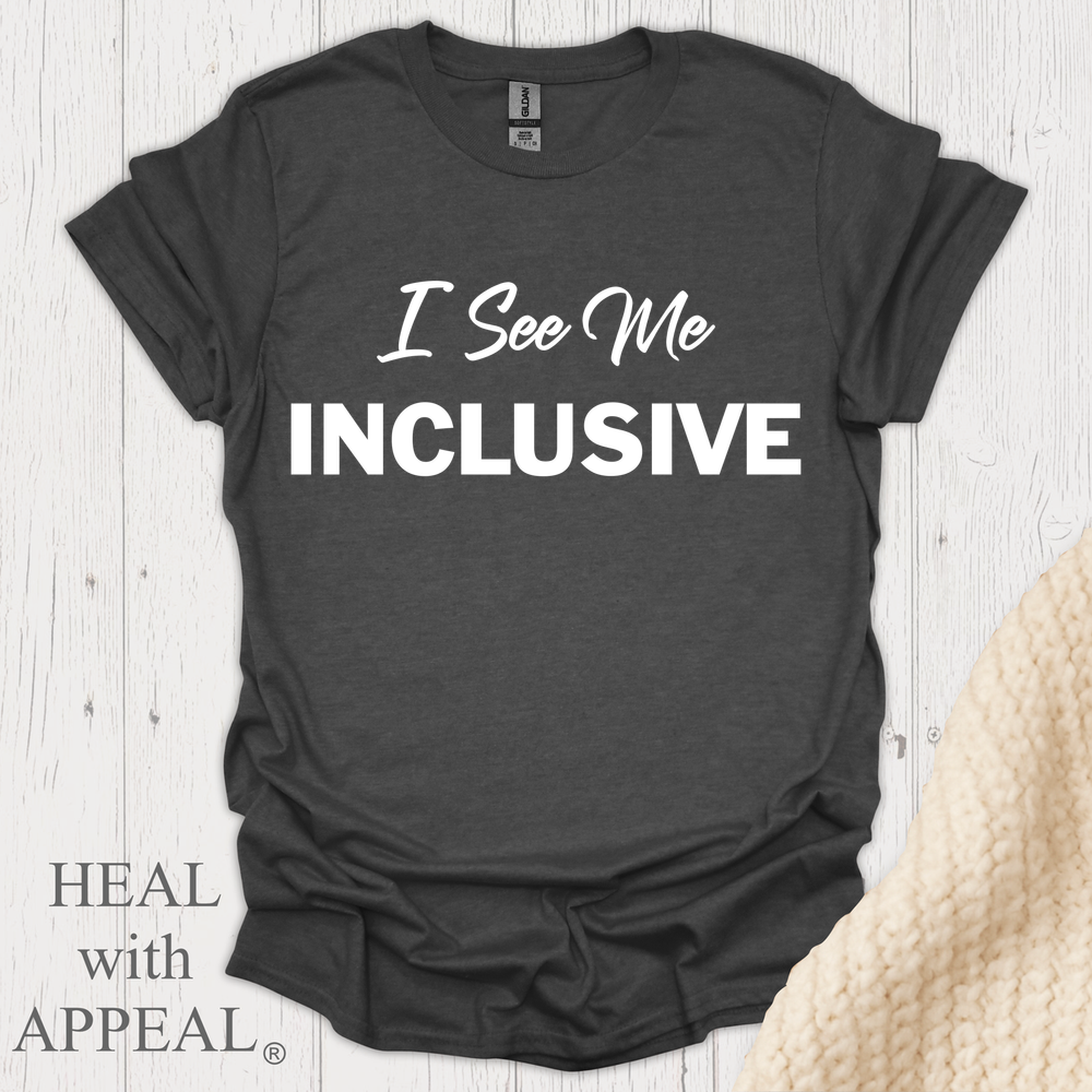 I See Me Inclusive V1 Blk Print - Dark Heather