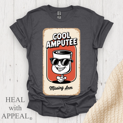 Arm Amputee Missing Left Arm V1 - Dark Heather