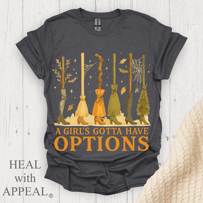 A Girls Gotta Have Options V1 - Dark Heather