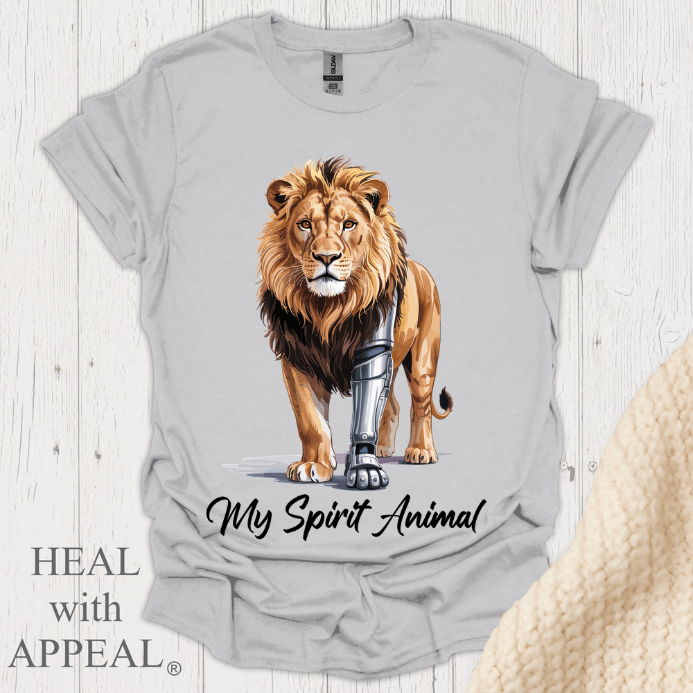 Lion Tee - Ice Grey
