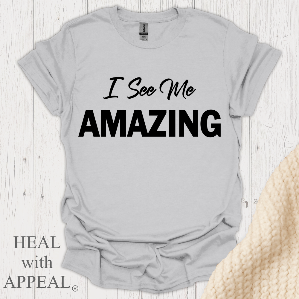 I See Me Amazing V1 Blk Print - Ice Grey