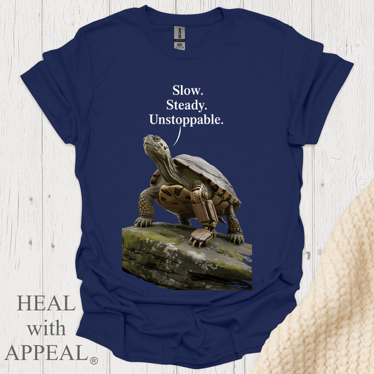 Turtle Tee V1b - Navy