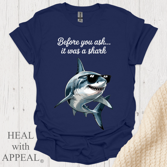 Shark Tee V1b - Navy